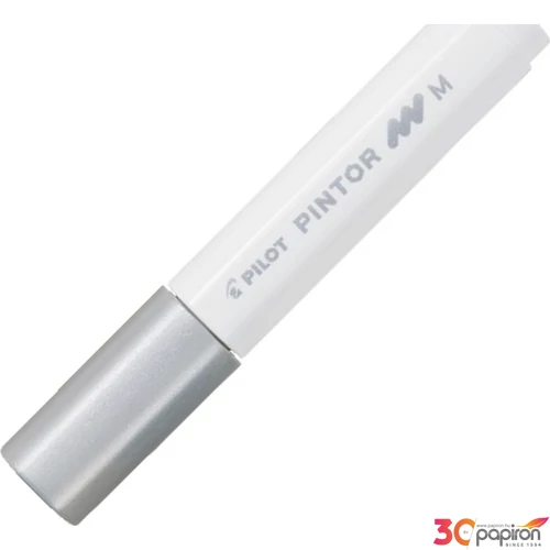 Lakk Decomarker Pilot Pintor M' 1,4mm vízbázisú ezüst Írószerek PILOT SW-PT-M-SI