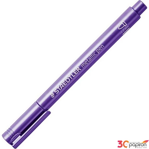 Dekormarker Staedtler 1-2 mm, kúpos, 8323, metál lila