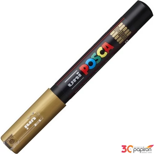 Decormarker UNI-BALL Posca 0,7-1mm vízbázisu akril marker arany Írószerek UNI Posca PC-1M