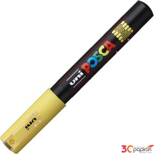 Decormarker UNI-BALL Posca 0,7-1mm vízbázisu akril marker sárga Írószerek UNI Posca PC-1M