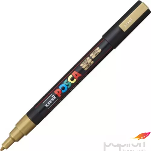 Decormarker UNI-BALL Posca 0,9-1,3mm vízbázisu arany Írószerek UNI-BALL PC-3M GOLD