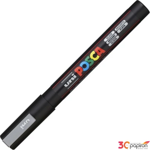 Decormarker UNI-BALL Posca 0,9-1,3mm vízbázisu ezüst akril marker Írószerek UNI Posca PC-3M SILVER