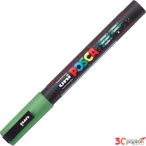 Dekormarker Uni 0,9-1,3 mm, Posca PC-3ML, fényes zöld