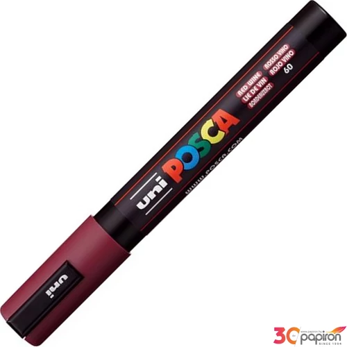 Dekormarker Uni 1,8-2,5 mm, Posca PC-5M, vörösbor