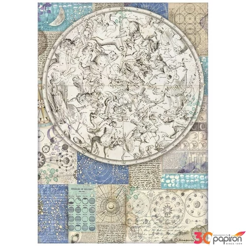 Decoupage rizspapír A4 Cosmos Infinity zodiac