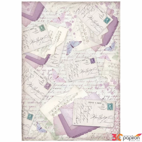 Decoupage rizspapír A4 Provence levelek