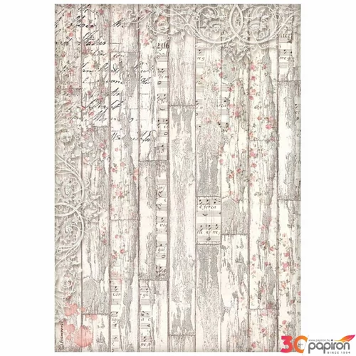 Decoupage rizspapír A4 Sweet Winter wood pattern