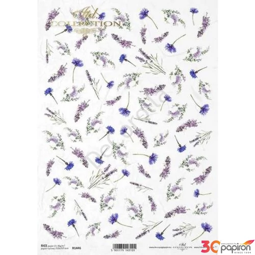 Decoupage rizspapír A4 Wild flowers Mezei virágok 210x297mm Itd. Collection R1446