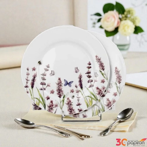 Desszertes tányér CLASSIC LAVENDER 2 db/szett Díszdobozban