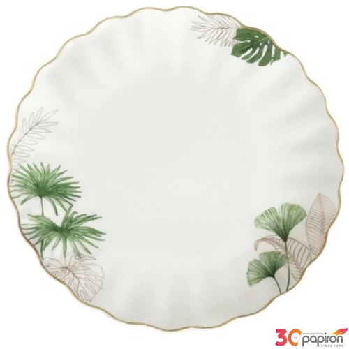 Tányér lapos porcelán 26cm, Garden Joy lapostányér kézzel festett