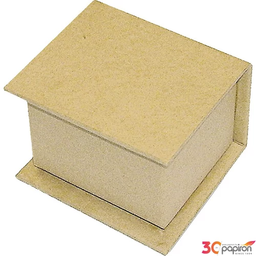 Doboz natúr karton kicsi book 6,5x5,5x4,5 cm KC49