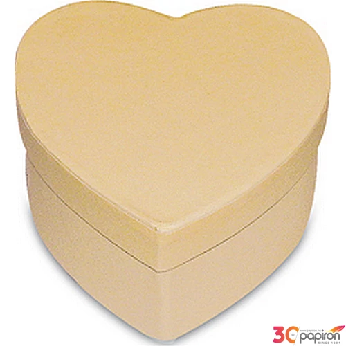 Doboz natúr karton szív alakú Penta 10,5x9,5x5cm KC32