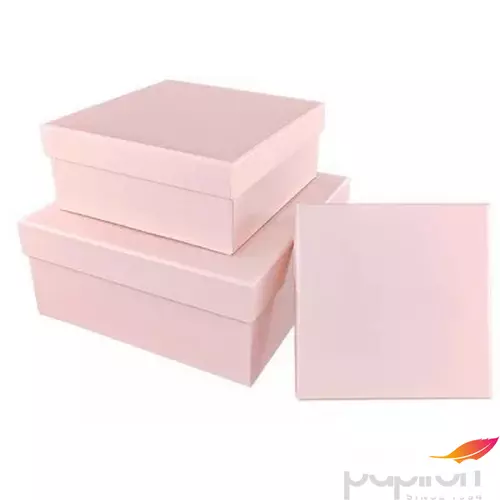 Díszdoboz négyzet alakú S3/2 papír, púder rózsaszín Az ár egy dobozra vonatkozik