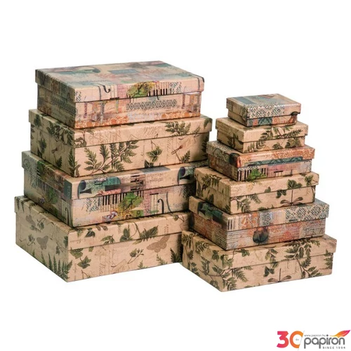 Díszdoboz papír téglalap 24' S10/3 12,6x8,6x3,6cm Az ár egy darabra vonatkozik!
