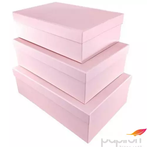 Díszdoboz téglalap alakú S3/1 papír, púder rózsaszín Az ár egy dobozra vonatkozik