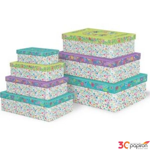 Díszdoboz Triunfo Fiesta intenzív piros színű, fehér pöttyös 16x16x7,5cm tortadoboz (2db/csomag)