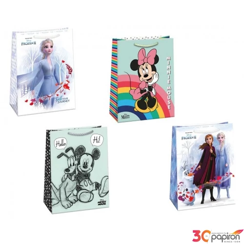 Ajándéktasak ARGUS Mickey, Minnie,Frozen vegyes minta DT8 (29x38x12) 7786-0690,1,2,5