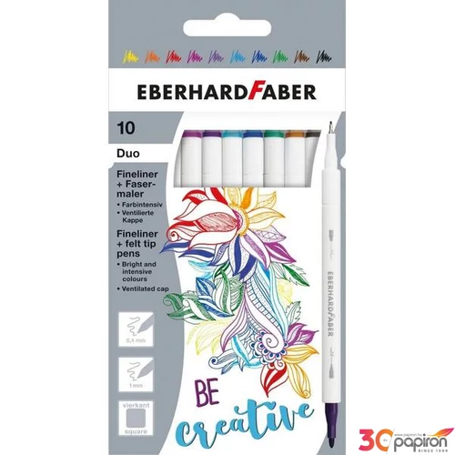Eberhard-Faber filckészlet kétvégű 10 db-os E551507