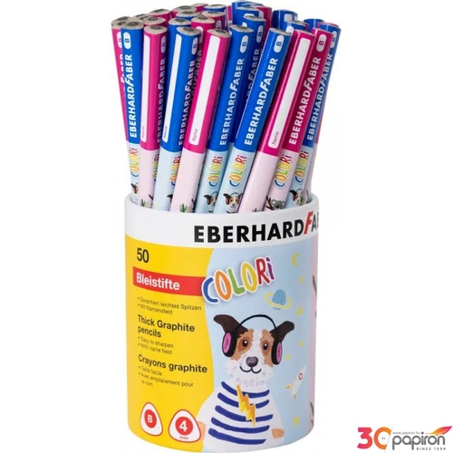 Eberhard-Faber grafitceruza háromszögletű JUMBO COLORI B kék/rózsasz 