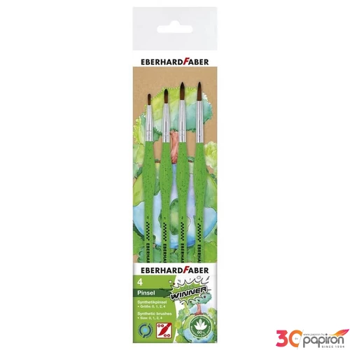 Eberhard Castell Ecset készlet 4db-os vékony GREEN WINNER 