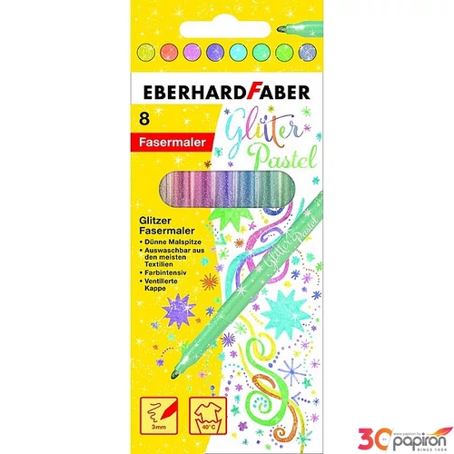 Eberhard Faber filckészlet 8db csillámos pasztell készlet E551009