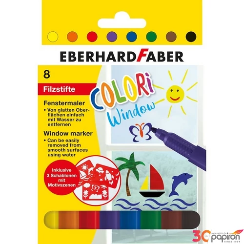 Eberhard Faber filctoll 8db-os ablakra COLORI
