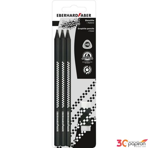 Eberhard Faber grafitceruza 6Db-Os +Radír Winner  Hb Bl.
