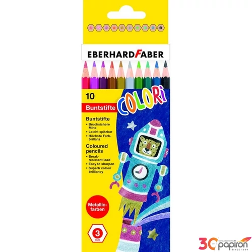 Eberhard Faber színes ceruza 10db-os metál E514808