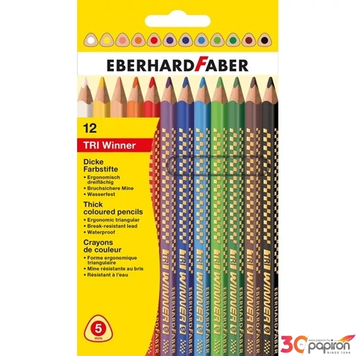 Eberhard Faber Színes ceruza 12db Tri Winner. E518412