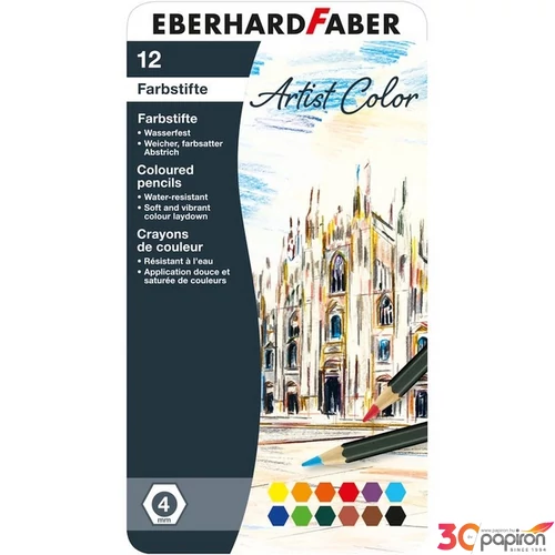 Eberhard Faber színes ceruza 12Db-Os Fém Dobozban ARTIST COLOR