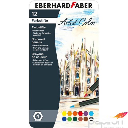 Eberhard Faber színes ceruza 12Db-Os Fém Dobozban ARTIST COLOR