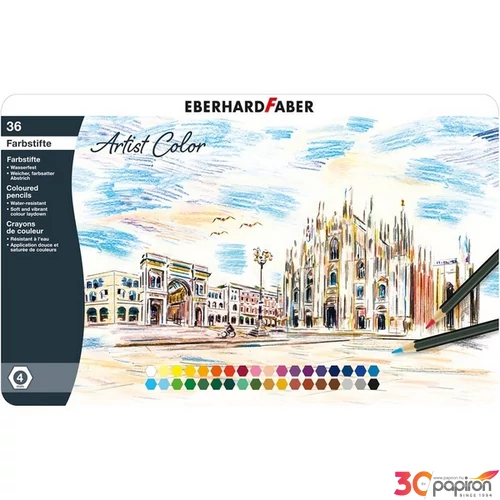 Eberhard Faber színes ceruza 36Db-Os Fém Dobozban ARTIST COLOR