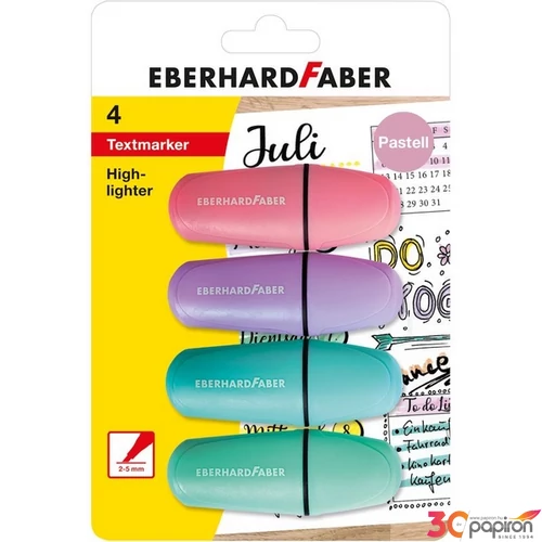 Eberhard Faber szövegkiemelő Készlet 4Db-Os Mini Pasztell Bl.