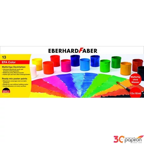 Eberhard Faber tempera 13x18ml-es tégelyes E575613