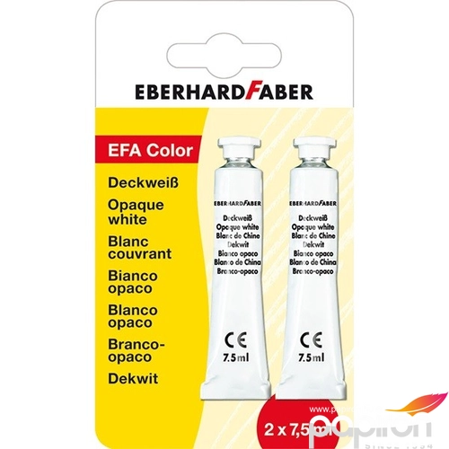 Eberhard Faber tempera EF-Tempera fehér 2x7,5ml BL E575402