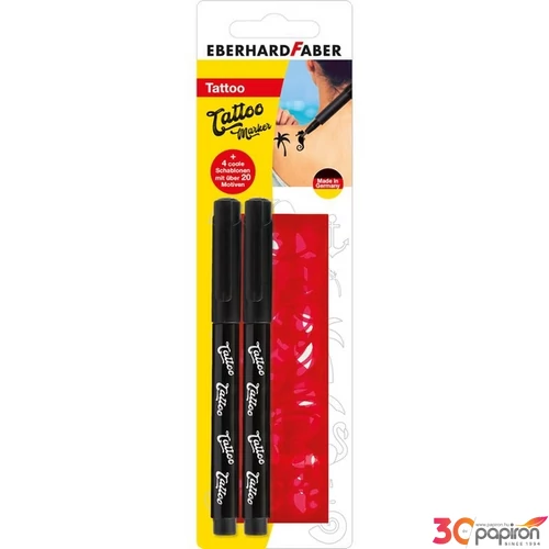 Eberhard Faber tetováló szett 2db-os + sablonok BL. E559597