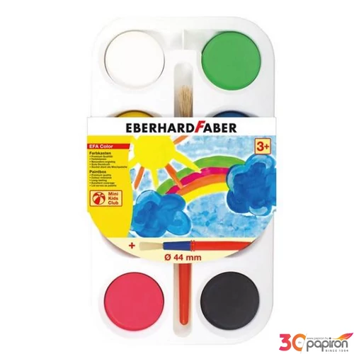 Eberhard Faber vízfesték EF-Vízfesték 8db-os+ecset 44mm korong E577008