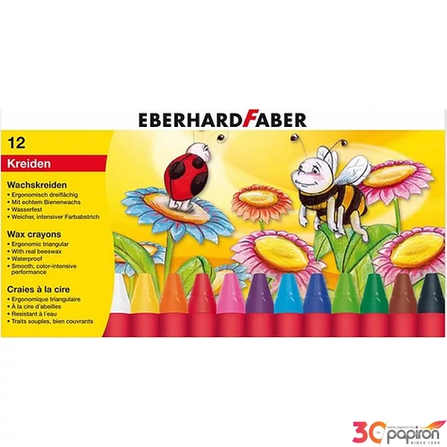 Eberhard Faber zsírkréta 12db készlet E524010
