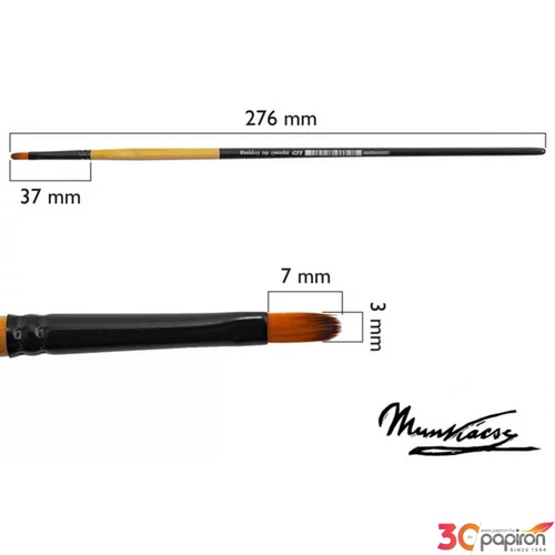 Ecset Munkácsy 0-ás macskanyelv, szintetikus Művészeti kellék !