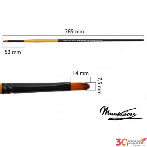 Ecset Munkácsy 10-es macskanyelv, szintetikus Művészeti kellék !