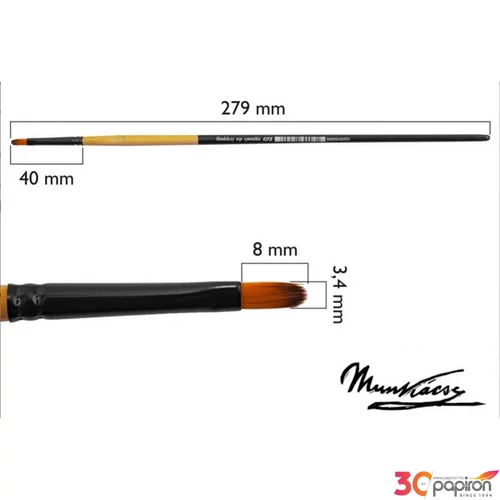 Ecset Munkácsy 2-es macskanyelv, szintetikus Művészeti kellék !