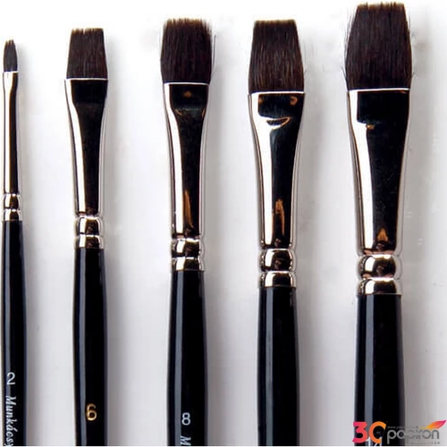 Ecset Munkácsy 6-os lapos, Mókusszőr ecset Művészeti kellék !