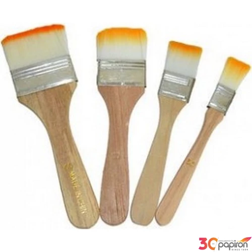 Ecsetkészlet 4 részes puha sörtés, lapos 2, 4, 6, 8