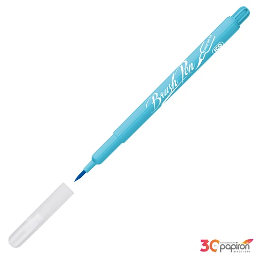 Ecsetiron Brush Pen ICO türkizkék - 52 marker, filctoll, ecsetfilc