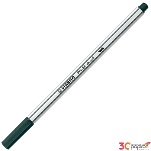 Ecsetiron Stabilo Pen 68 brush, földeszöld TST568631