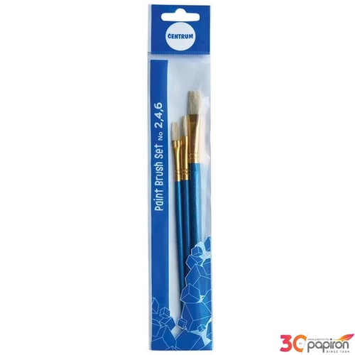 Ecsetkészlet 3db-os laposecset 2/4/6 vágott Centrum  80856