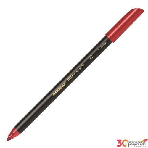 Edding 1200 marker metalic piros marker, filctoll