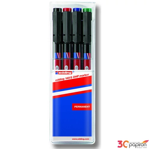 Edding 140S 4-es készlet OHP OHP-permanent alkoholos marker 0,3mm filc, marker