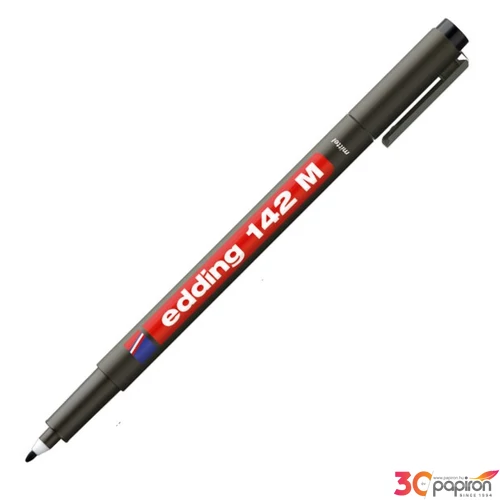 Edding 142M fekete OHP permanent alkoholos marker 1mm filc, marker