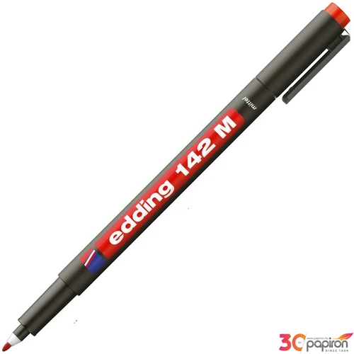 Edding 142M piros OHP permanent alkoholos marker 1mm filc, marker